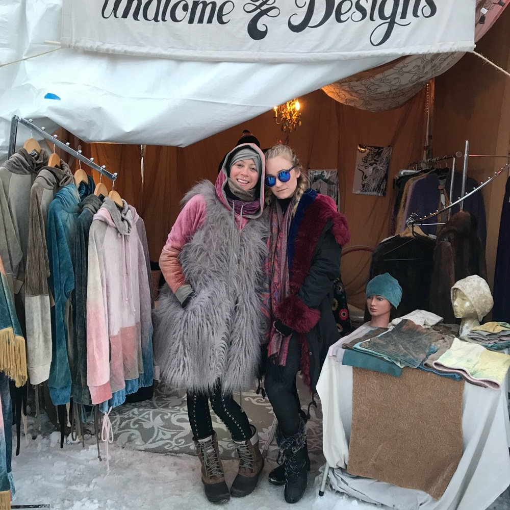 Faux fur funky winter coat